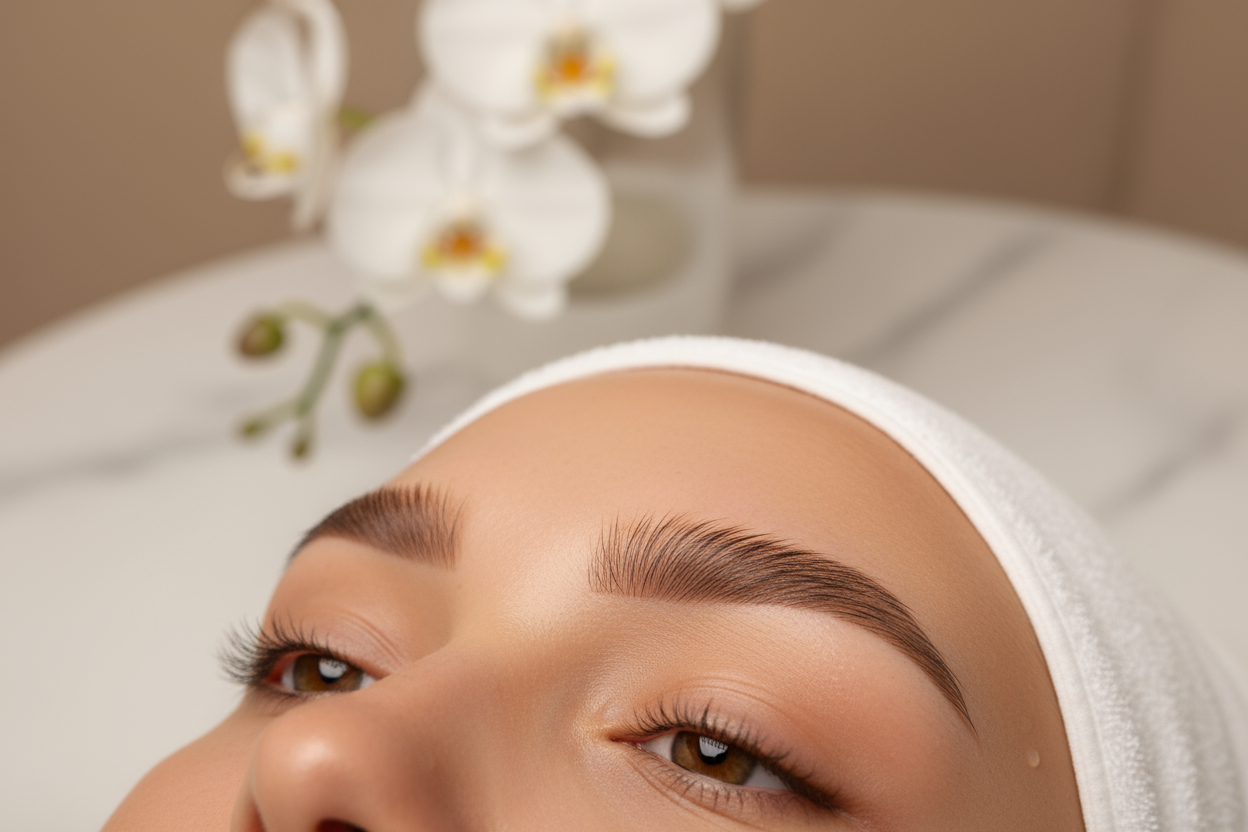 beautiful eyebrows gently naturally tinted