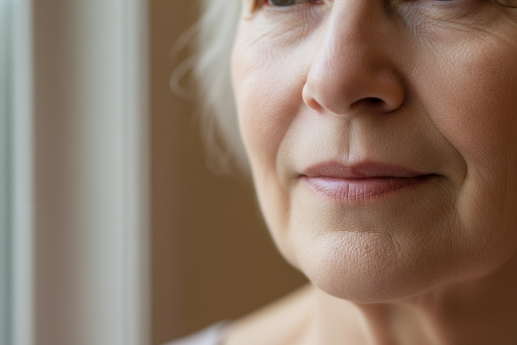 use this image but remove the hair on her face