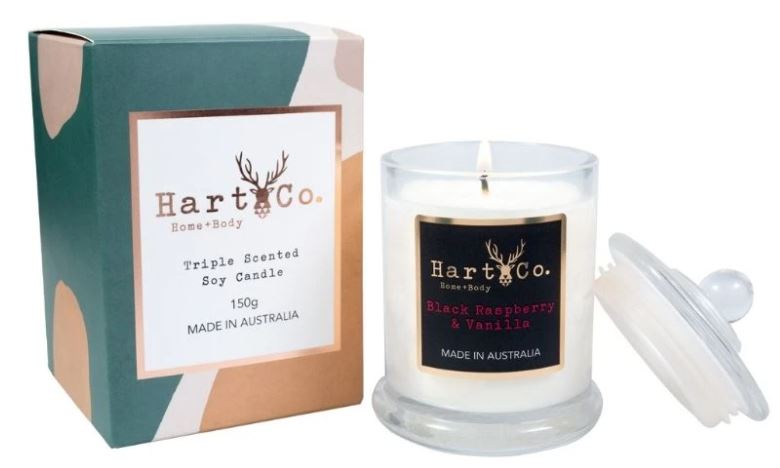 Black Raspberry & Vanilla Small Scented Candle